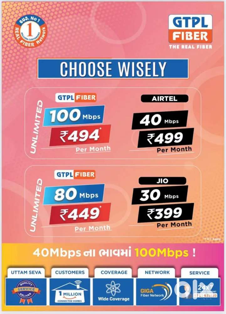 GTPL Fiber The Real Fiber