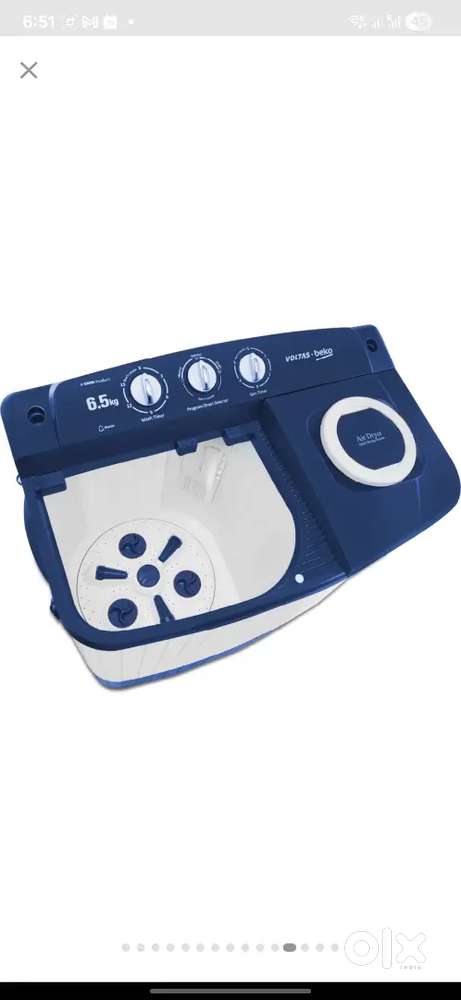 Voltas Beko 6.5 kg washing machine in almost new condition