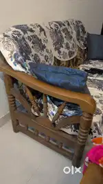 Heavy Teak Wood 3+1+1 Sofa Set