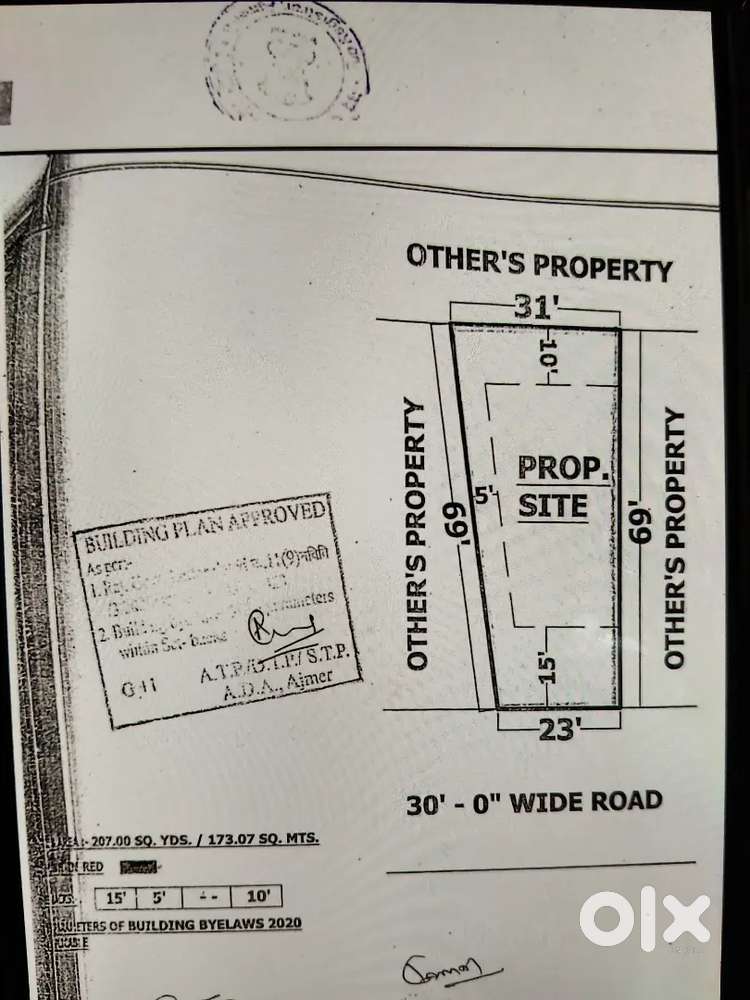 Residential ADA APPROVED plot near MDS UNIVERSITY 1863sqft