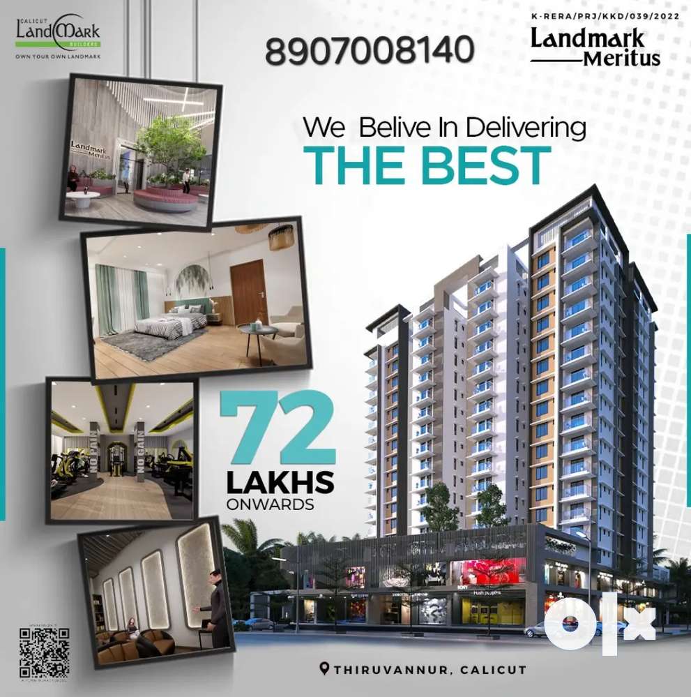 Luxury ready to move flat for sale in Calicut