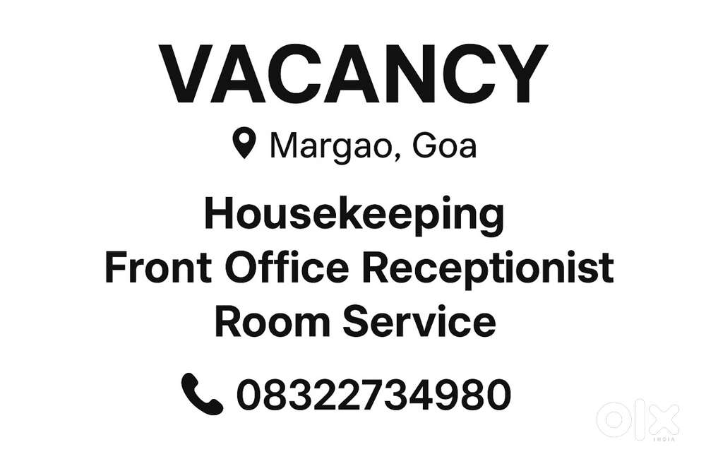 Urgent need housekeeping