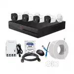 CCTV CAMERA SETUP 4 CHANNEL WITH INSTALLATION BRAND CP PLUS