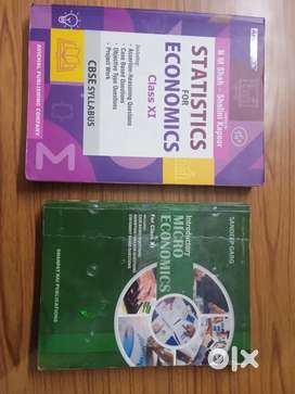Class 11 Microeconomics (Sandeep garg) and statistics ( N M shah)