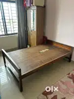Used Wooden Bed Cot – Good Condition - 48”-74”