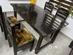 6 person dining table with 4 chairs