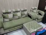 5 Seater sofa with center table with cushion