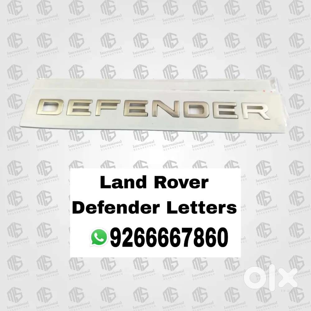 Land Rover Defender Letters