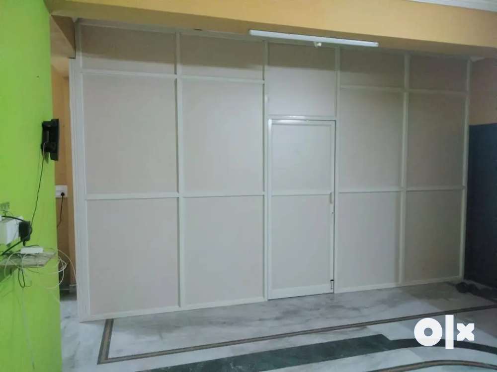 Aluminium partition and glass partition and window works