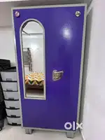 Steel Almirah Locker & 4 Shelves and mirror– Good Condition