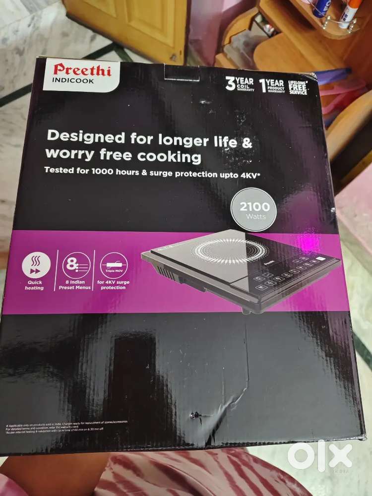 Preethi Indicook IC124 Induction Cooktop, 2100-Watt Electric Stove