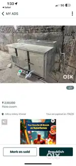 Pizza oven ,makeline,doughmaker
