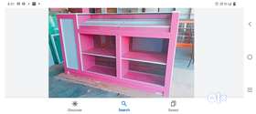 1)  3 nos wall show cases and one front show case for grocery or any other shop2)  6 nos plastic dru...