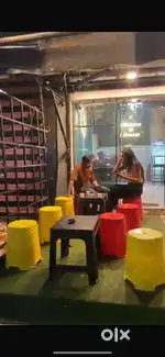 “0” level furnished commercial space cafe available on rent vijay naga