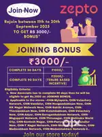 Hiring picking packing job zepto swiggy instamart and blinkit