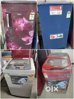 3 year warranty fully automatic washing machine and fridge