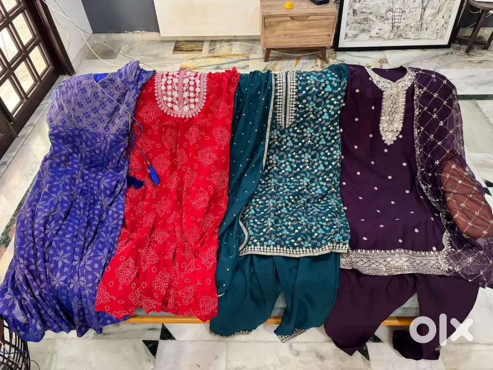 Beautiful Women’s Traditional Salwar Kameez Mix of Colors & Embroidery