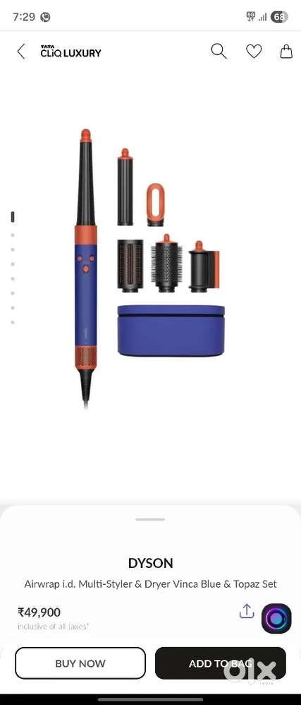 Dyson air wrap I.D Bluetooth