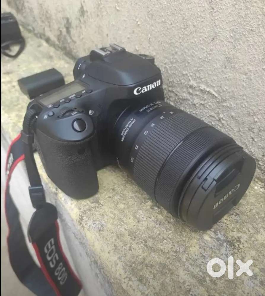 Only 4  times used 80D DSLR CAMERA for sale only 55000 we have a bill
