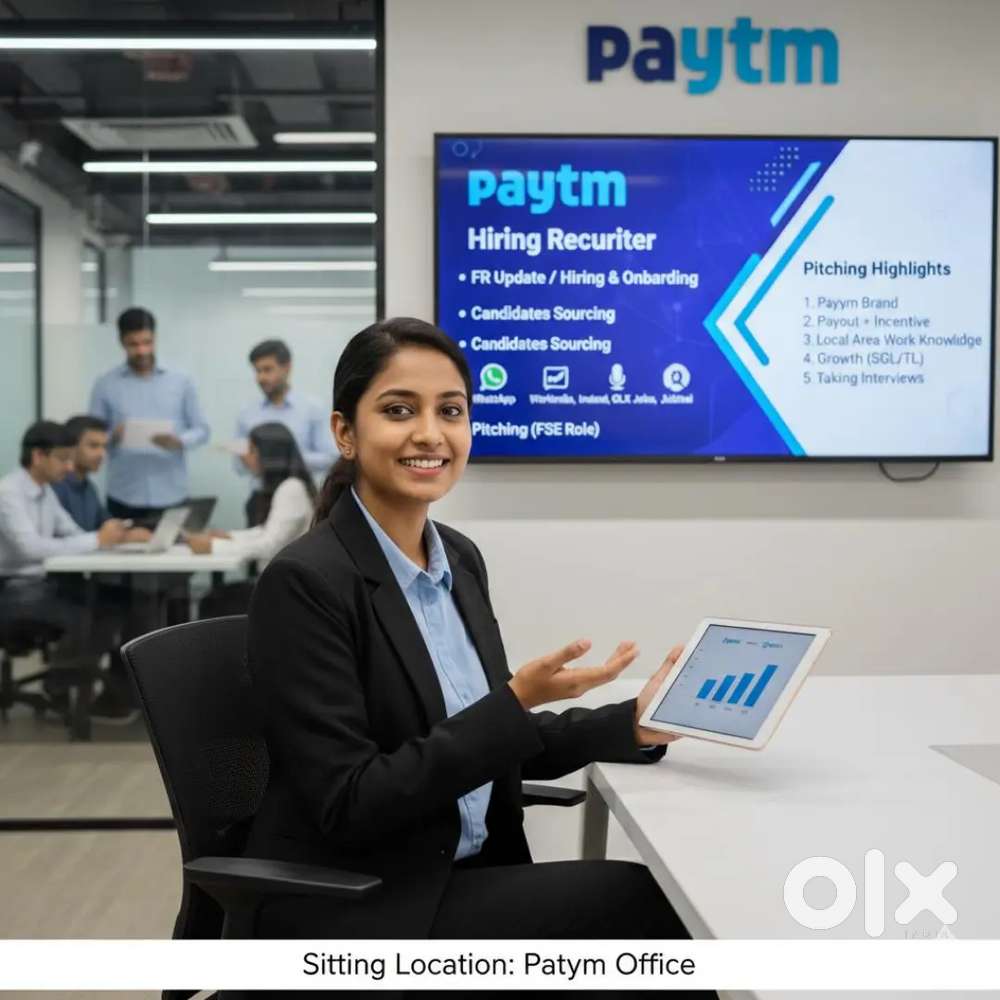 Need Female Hiring Recruiter foe Paytm Pvt Ltd