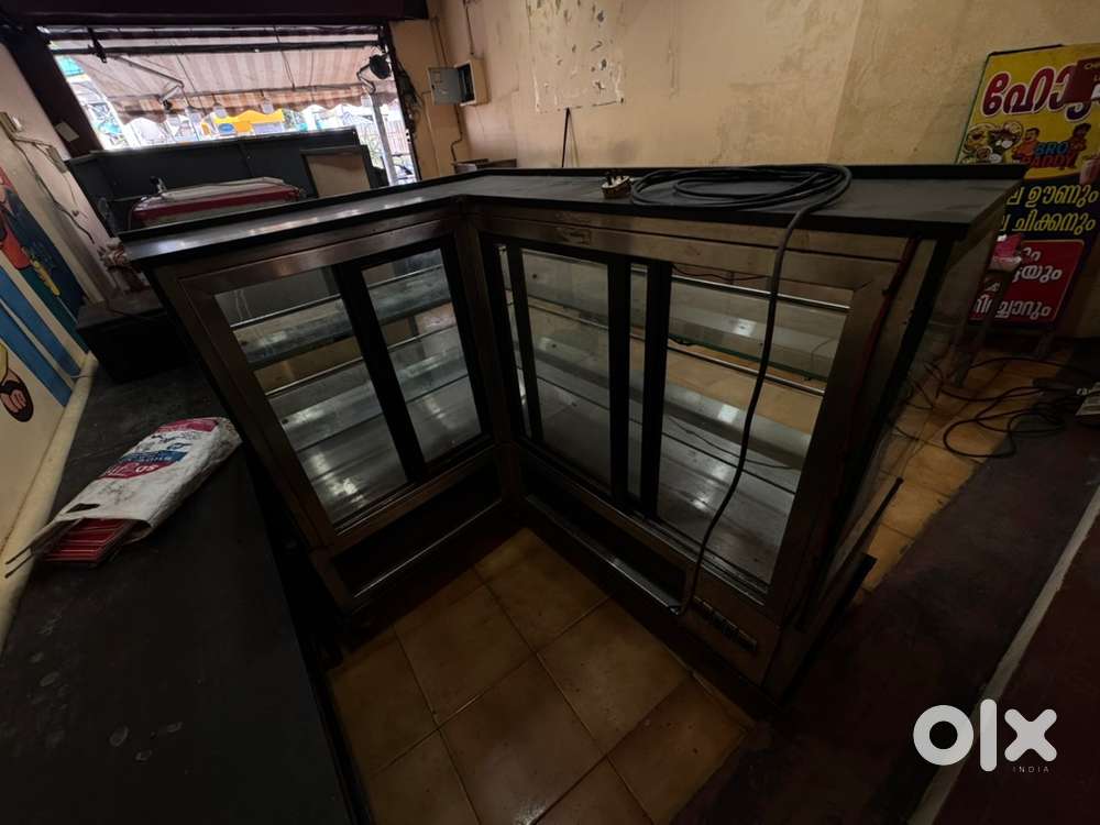 Stainless steel bakery show case counter