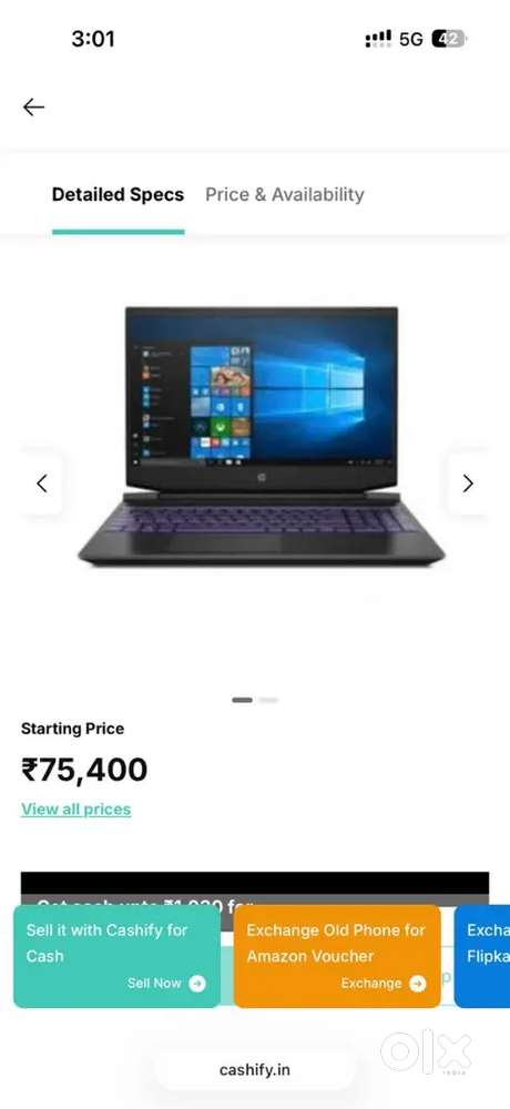 Hp pavilion gaming laptop