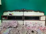 King size double bed(box) with 2  big side table