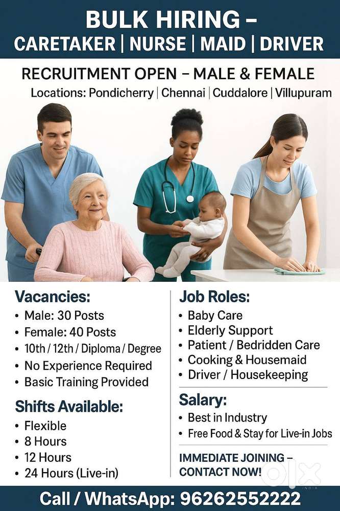 Caretaker  Nurse  Maid  Driver