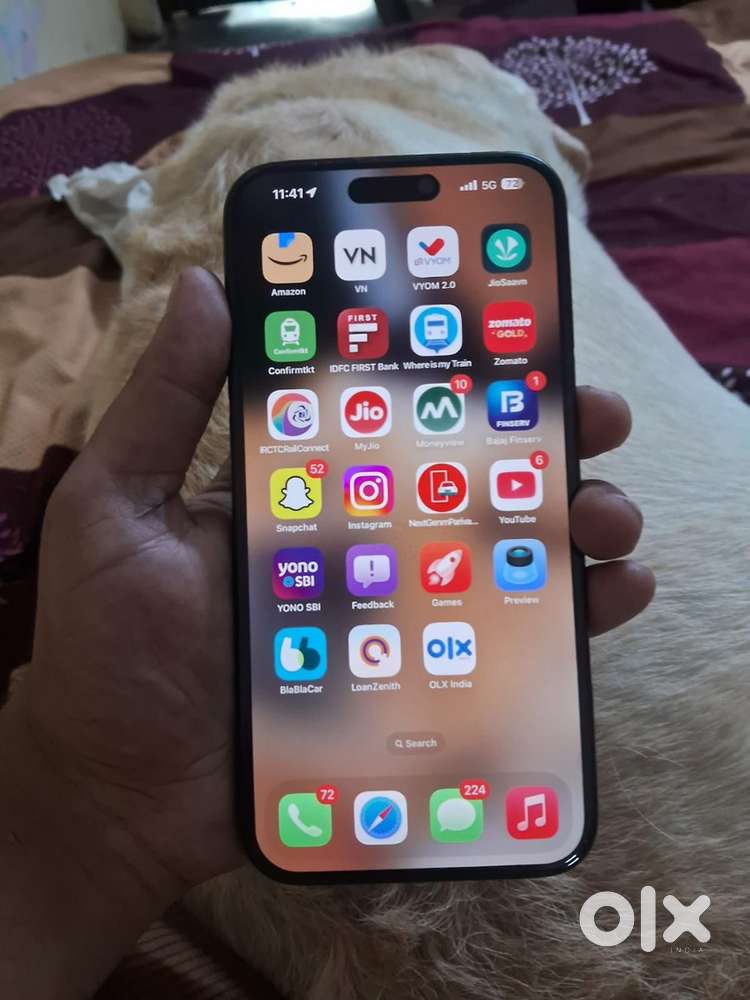 iPhone 16 plus black clr 128 gb 3 month warnty