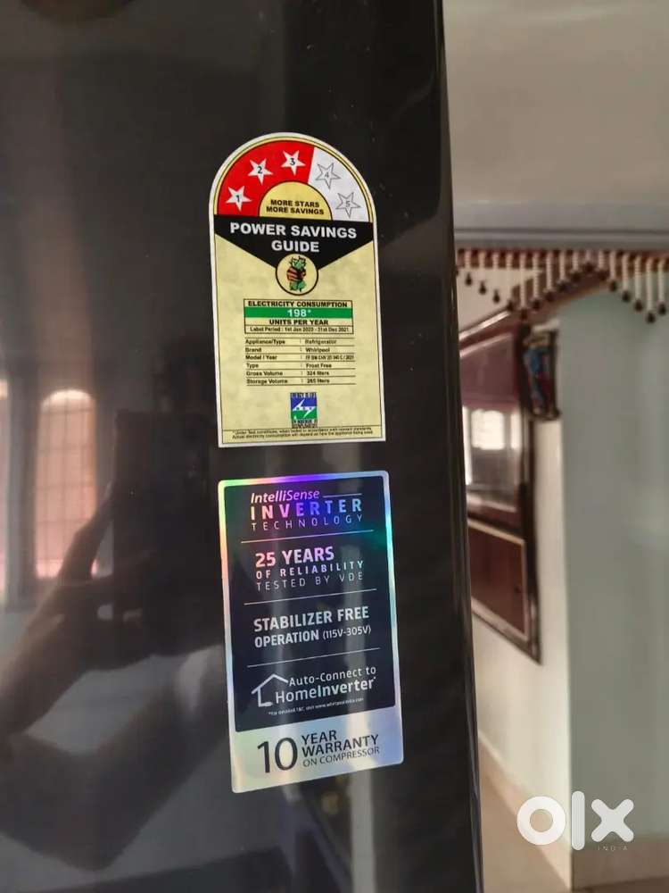 Whirlpool Refrigerator 312 lts