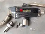 Bike exhaust AKRAPOVIC + band pipe + horan