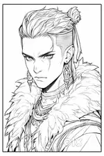ANIME COLORING PAGE