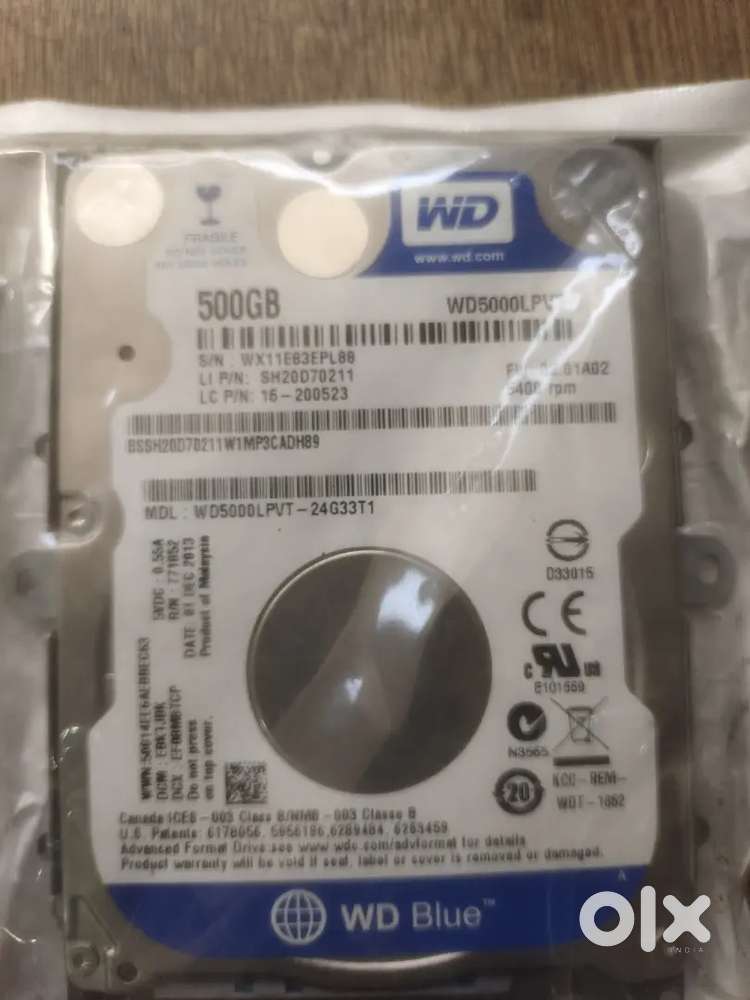 Sata drive 500gb wd