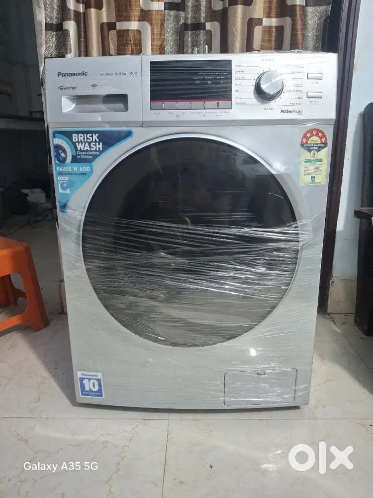8 Month old Panasonic 8kg With wi fi front load washing machine
