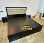HAMZA FURNITURE New designer stylish look particle wood Bed 6by6