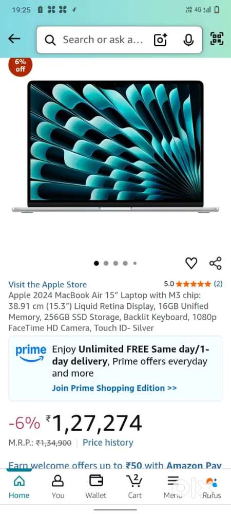 Apple 2024 macbook air 15