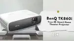 Benq TK860i Theatre Projector 4k Native Resolution 780 Hour Light Used
