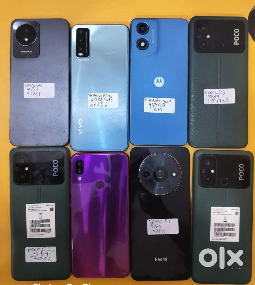 Samsung, Realmi,Vivo (4&5g)