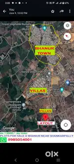Plots for sale at BHANUR ₹ 12999 sq yard