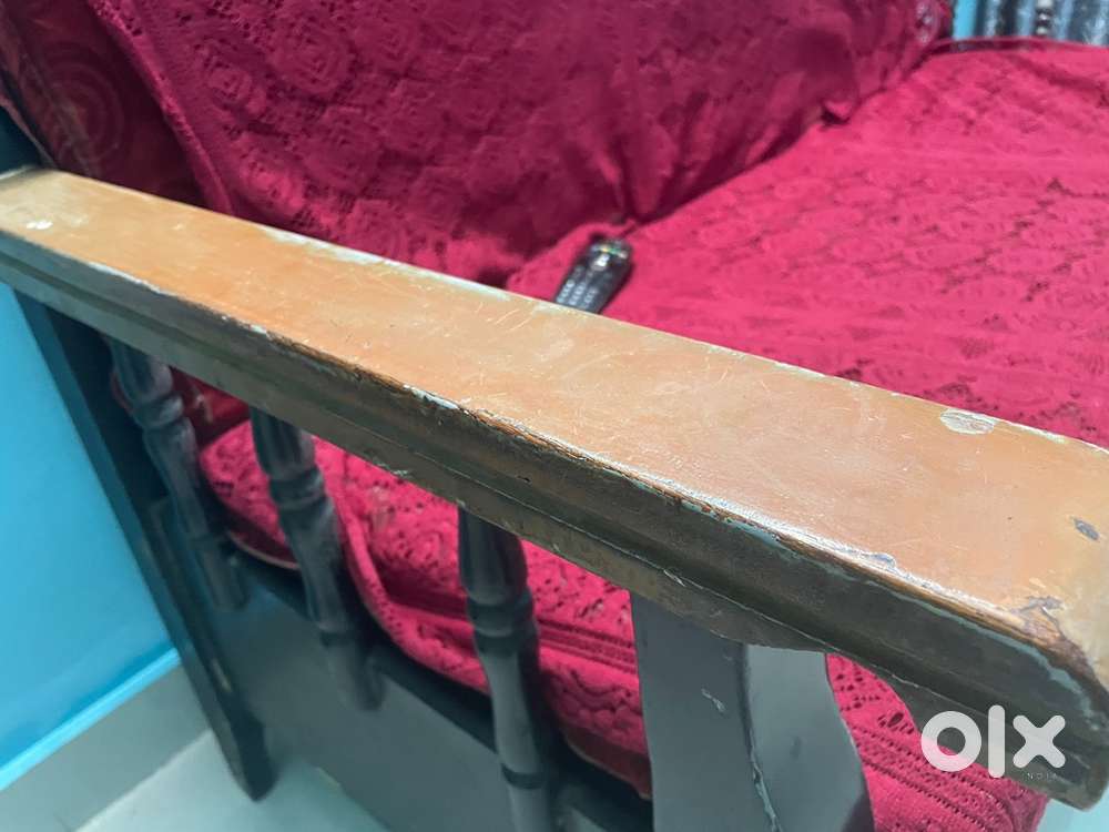 Teakwood 3 seater sofa