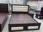 Bumper sale buy new Double bed with box -5990/-EMI bhi