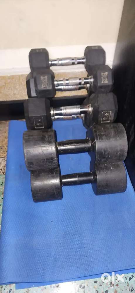 2x15kg haxagonal, 2x7.5kg haxa, 2x2.5kg hexa, 2x5kg