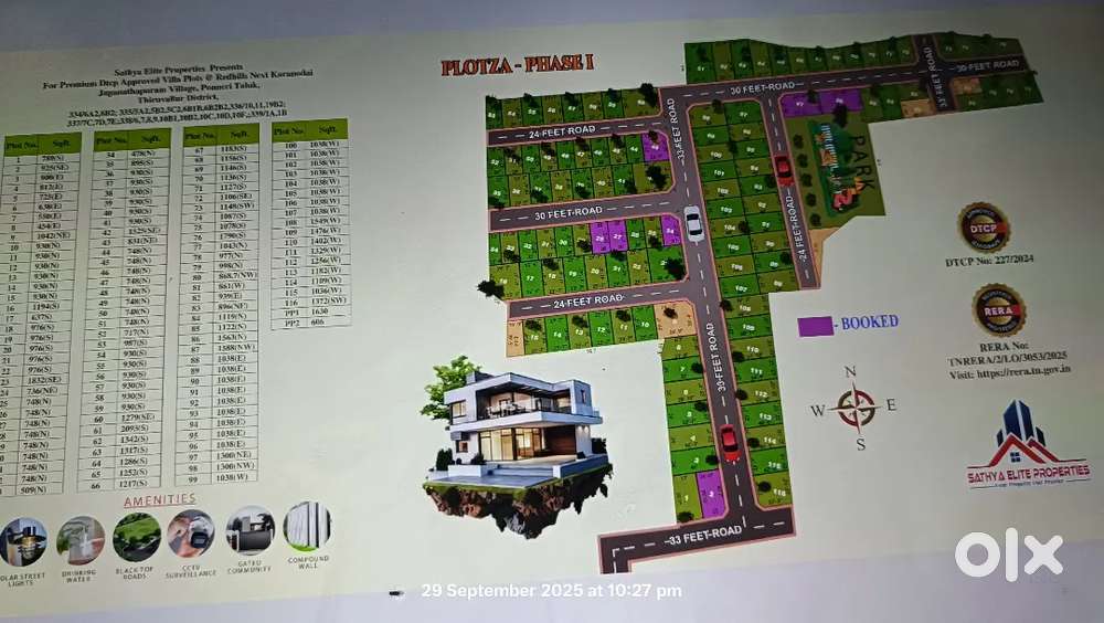 Redhills – Karanodai@Plotza Premium Plot  1999 sqft