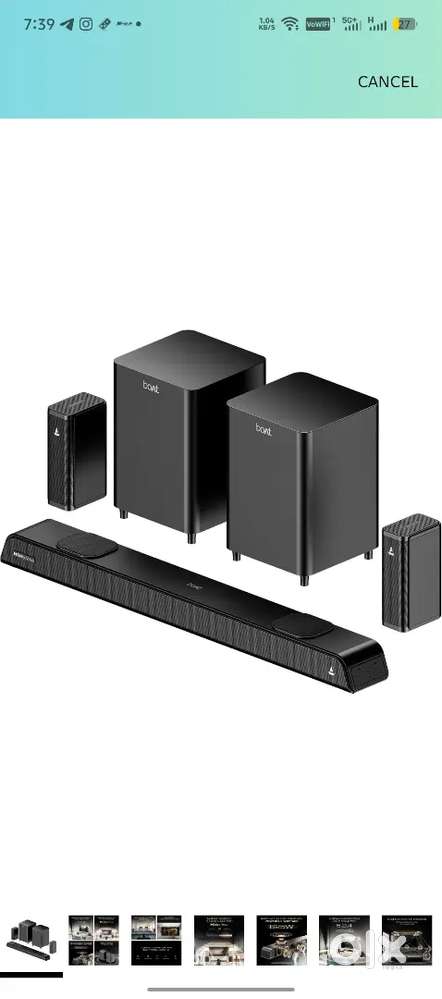 Boat 5.2.4 soundbar home theater