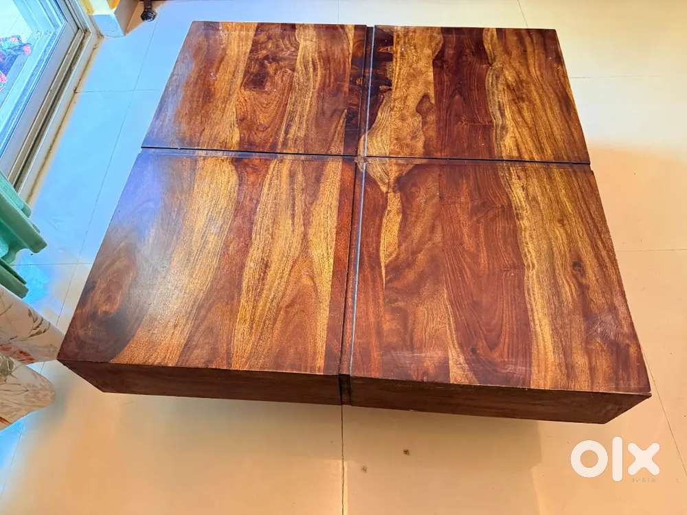 Premium Solid Mango Wood Center Table – Elegant & Sturdy