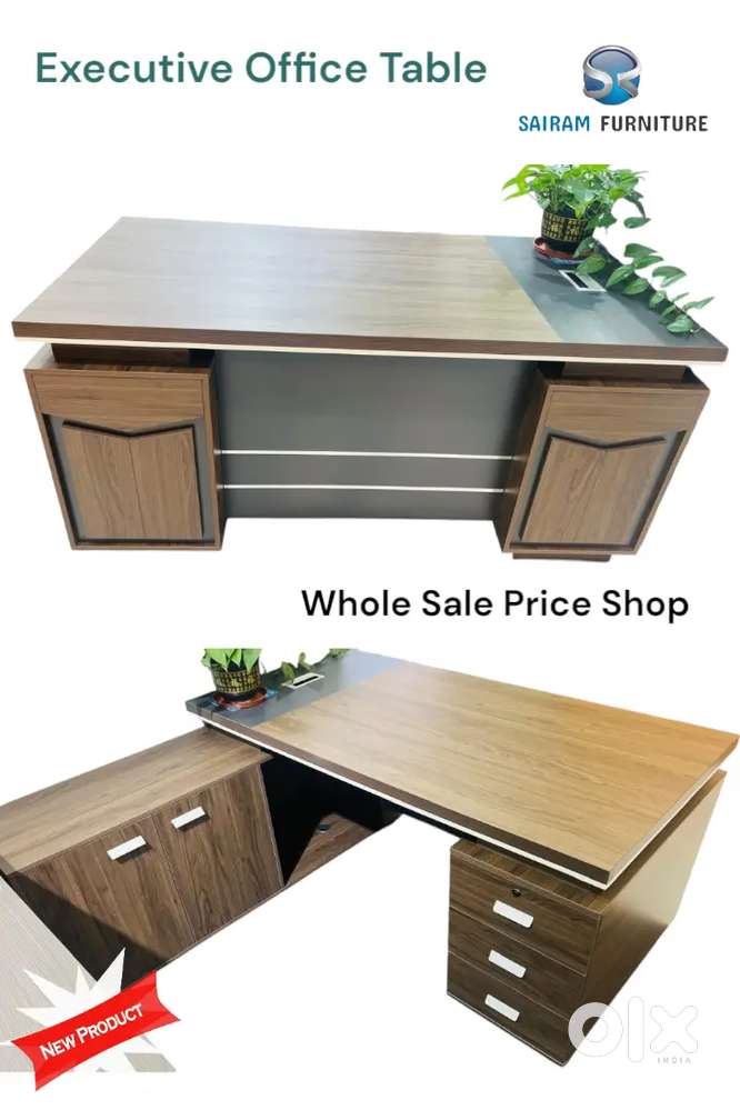 Sairam Furniture new model L shape 1.6 meter executive office table