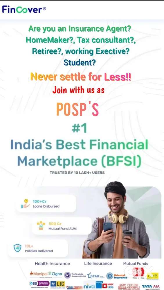 POSPs ( Professional Consultants)No Age limit