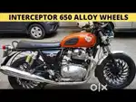 Alloy Wheels with Tyres for RE Interceptor 650 – Excellent Condition