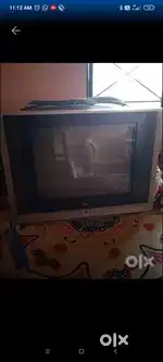 LG CRT TV in working condition.