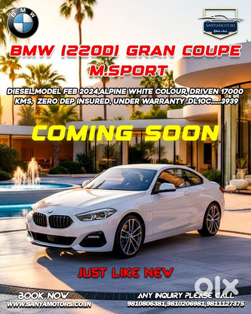 BMW 2 Series 2.0 220D M Sport, 2024, Diesel